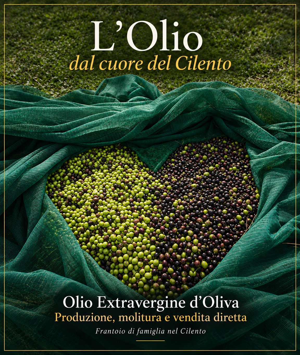 L'olio extravergine del Cilento della famiglia Pinto